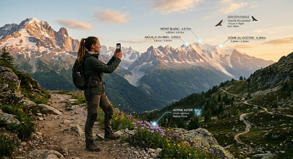 A personal digital experience in nature (Augmented Reality apps help identify what your actually seeing)